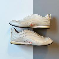 Nike Air Max 97 Bianche/Argento con Dettagli Aranc