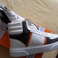 SNEAKERS ALTE PELLE CAMOSCIO FUMO 42 Nuove