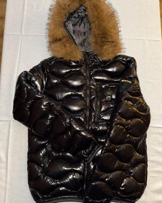 Blauer Giubbotto Uomo Nero Lucido, Nuovo