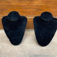 Coppia espositori gioielli per collana girocollo