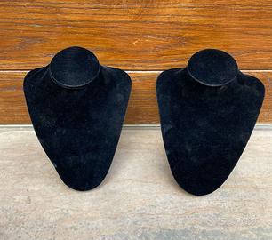 Coppia espositori gioielli per collana girocollo