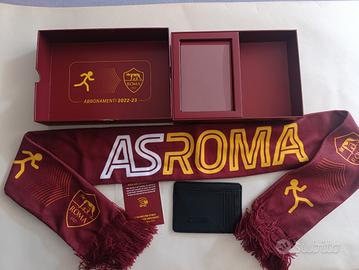 AS ROMA Box -Nuovo- Portafoglio RFID + Fascia CUCS
