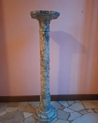 Colonna decorativa in vero marmo