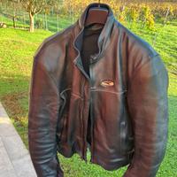 Giubbetto motociclismo in pelle donna