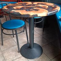 TAVOLO IN LEGNO INTARSIATO