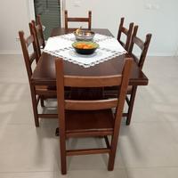 tavolo pranzo con sedie