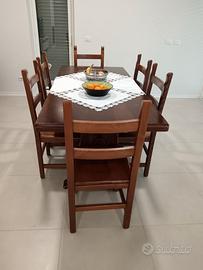 tavolo pranzo con sedie