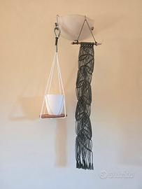 Portapiante macramè appeso sospeso  Arazzo macrame