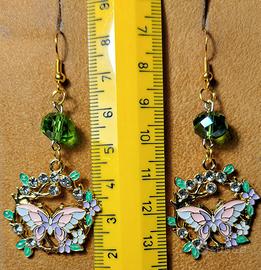 set orecchini  verdi