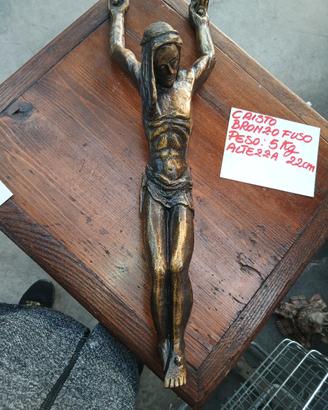 CRISTO IN BRONZO FUSO