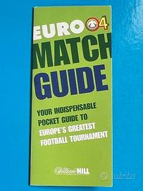 MATCH GUIDE EURO 2004 football depliant guida tv