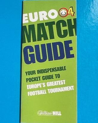 MATCH GUIDE EURO 2004 football depliant guida tv