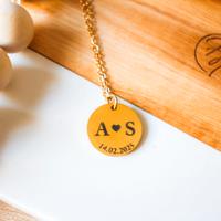 Ciondolo Personalizzato Coppia Partner in Acciaio