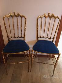 sedia ottone vintage