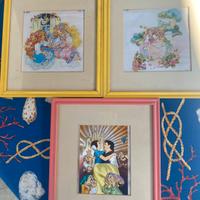 3 quadretti per bambina