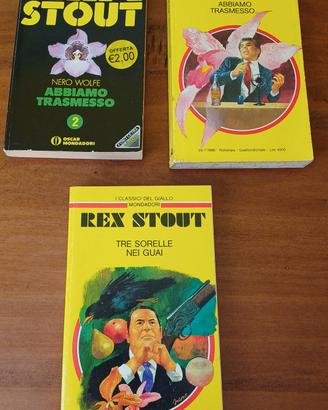 Rex Stout- 3 libri Nero Wolf