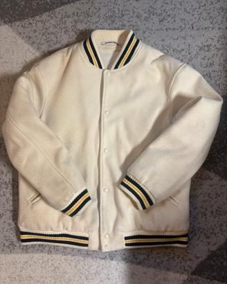 Bomber stile college Zara panna Tg XL