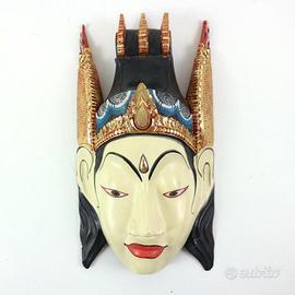 MASCHERA TEATRALE INDONESIANA VINTAGE ANNI 90