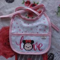 bavaglio fatto a mano Love  Topolina Mouse Minnie 