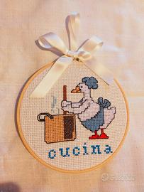 quadretti punto croce da appendere al muro