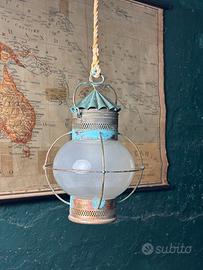 Antica Lanterna nautica a cipolla anni '30 Liguria