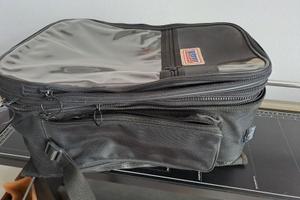 Borsa magnetica da serbatoio per moto estensibile