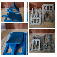 coppia di blocchi di partenza metallo o plastica