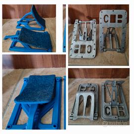 coppia di blocchi di partenza metallo o plastica