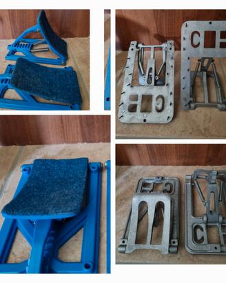 coppia di blocchi di partenza metallo o plastica