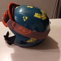 Casco da sci bambino + occhiali 