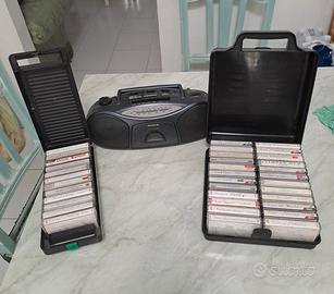 stereo a cassette Aiwa più cassette