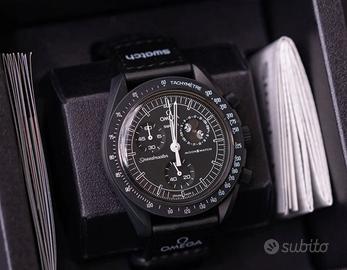 swatch x omega x snoopy black