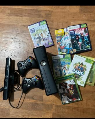 Xbox 360 + controller + Kinect+ giochi in foto