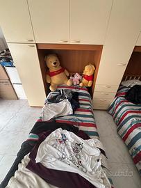 Camera da letto completa con armadio a ponte  350€