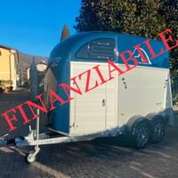 Trailer van per cavalli Xantos Aero blu Metallick