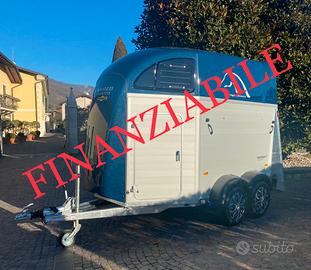 Trailer van per cavalli Xantos Aero blu Metallick