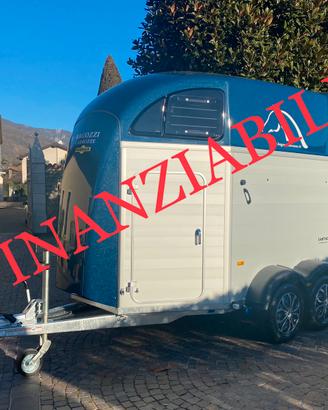 Trailer van per cavalli Xantos Aero blu Metallick