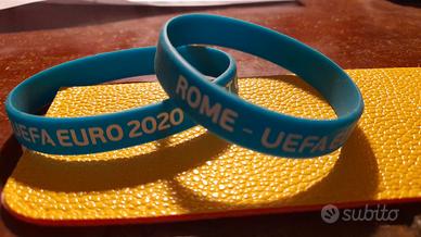 UEFA EURO2020 - 2 braccialetti silicone turchese