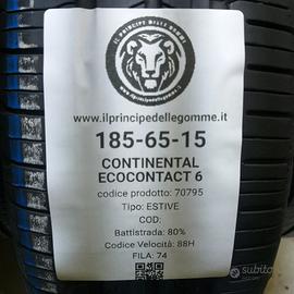 2 GOMME 185 65 15 CONTINENTAL A70795