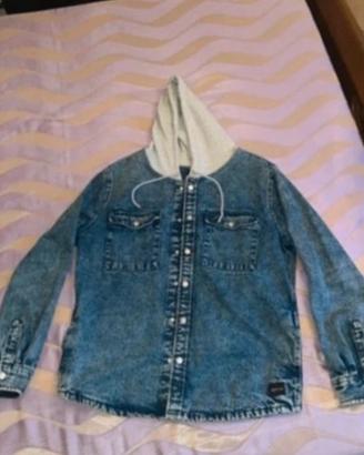 Camicia Giacca Jeans con Cappuccio Piazza Italia L