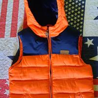 Gilet Piumino cappuccio Arancione Zara Boys 128cm