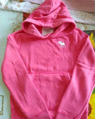 Felpa Abercrombie Fitch taglia S color salmone