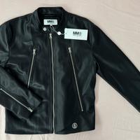 Giacca in ecopelle nera MM6 Maison Margiela