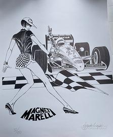 Litografia Crepax Valentina Formula 1 Magneti M