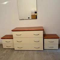 Camera da letto completa: armadio, comò e comodini