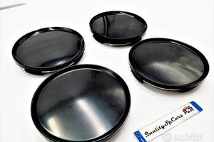 TAPPI COPRIMOZZO PER Cerchi in Lega AUDI Neri 68MM