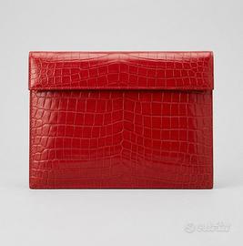 Nuova pochette clutch Escada in vero coccodrillo 