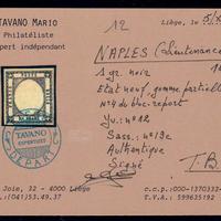 PROVINCE NAPOLETANE 1 GRANA NERO NUOVO GOMMA MH* S