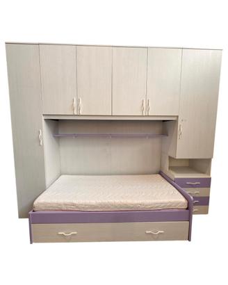 Cameretta a ponte bianca/lilla
