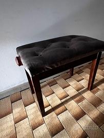 Sgabello pianoforte regolabile